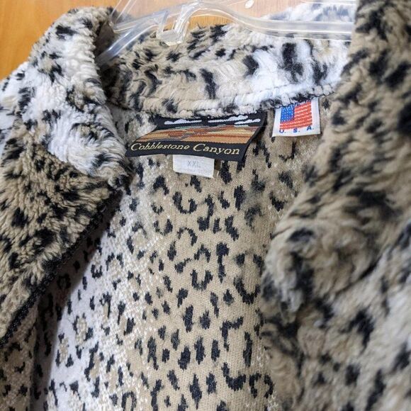 COBBLESTONE CANYON - MADE IN USA - LEOPARD VEST XXL - Picture 6 of 6